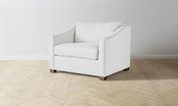 The Sullivan Chair-and-a-Half - Performance Linen Weave Pure White