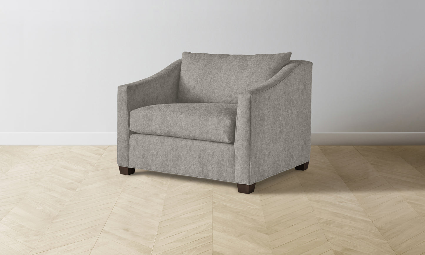 The Sullivan Chair-and-a-Half - Performance Tweed Oatmeal