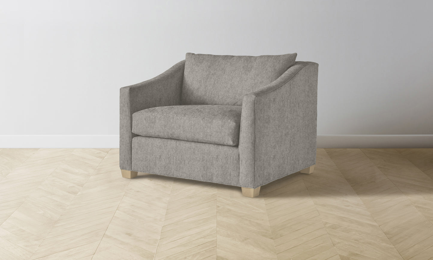 The Sullivan Chair-and-a-Half - Performance Tweed Oatmeal