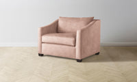 The Sullivan Chair-and-a-Half - Performance Velvet Dusty Rose