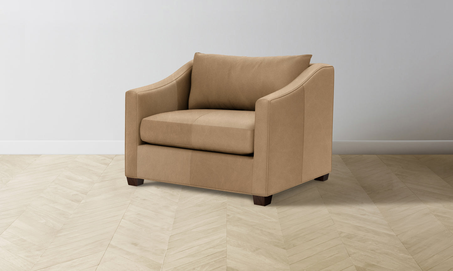 The Sullivan Chair-and-a-Half - Tuscan Leather Camel