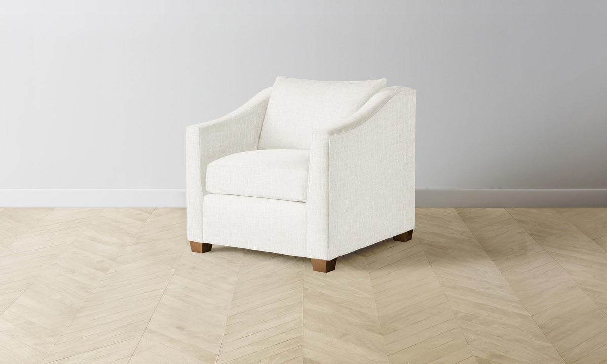The Sullivan Chair - Heritage Belgian Linen Egret