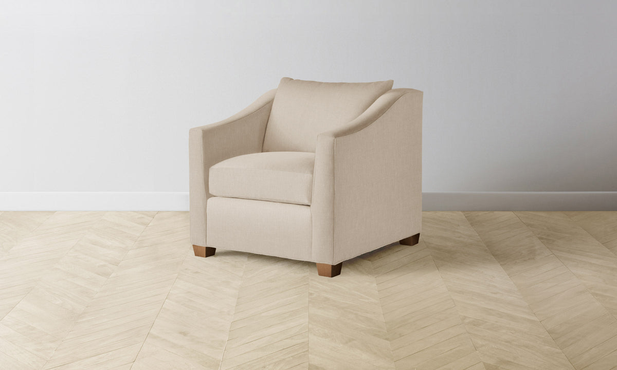 The Sullivan Chair - Heritage Belgian Linen Husk