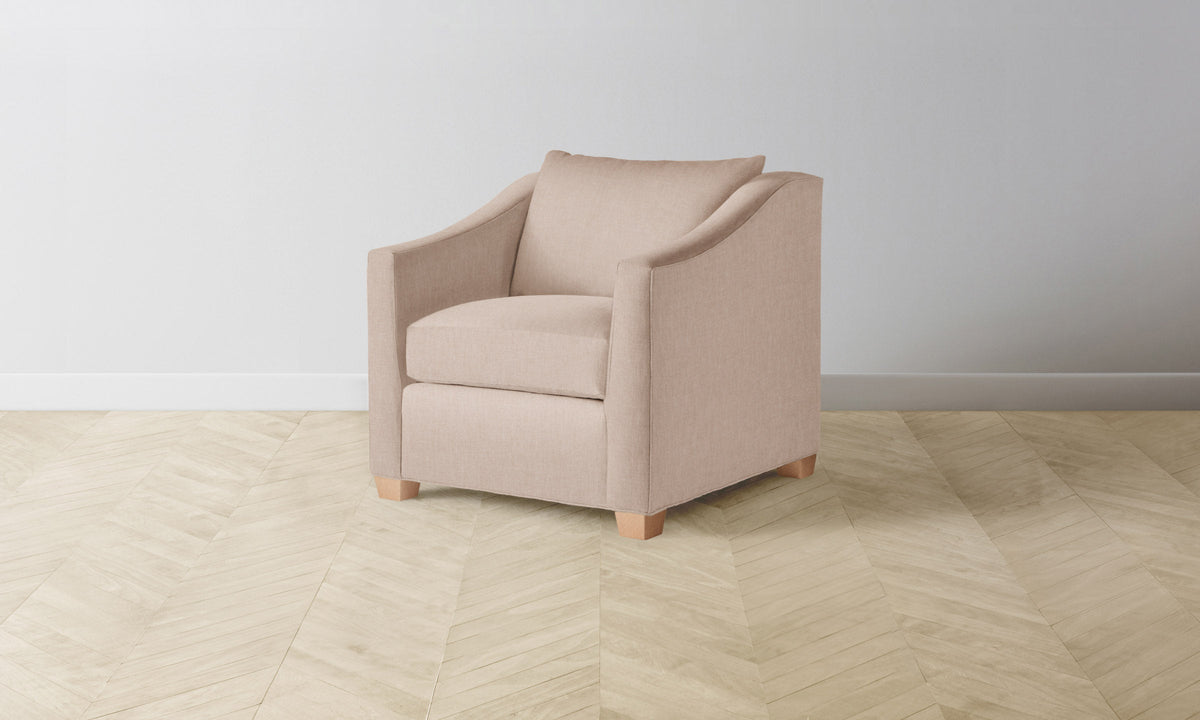 The Sullivan Chair - Heritage Belgian Linen Petal