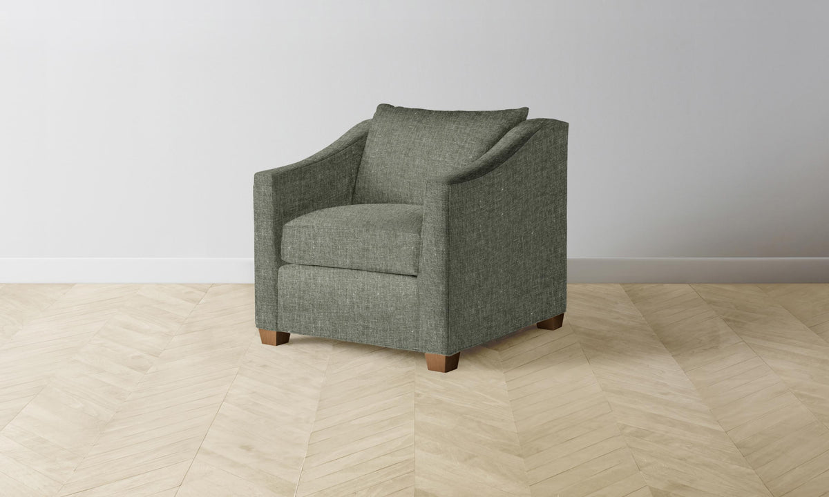 The Sullivan Chair - Heritage Belgian Linen Thyme