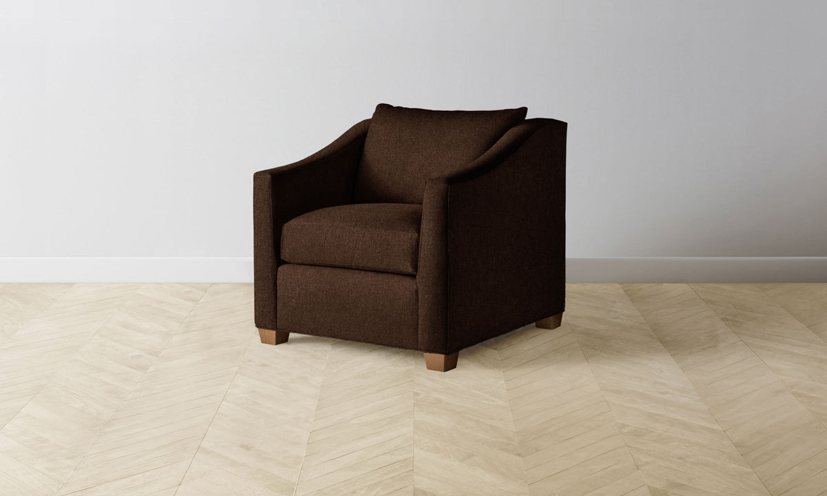 The Sullivan Chair - Italian Brushed Wool Cocoa