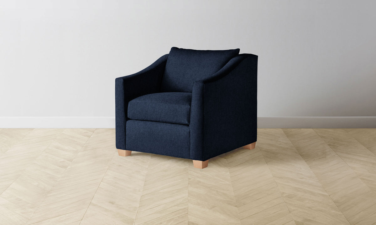 The Sullivan Chair - Italian Brushed Wool Harbor
