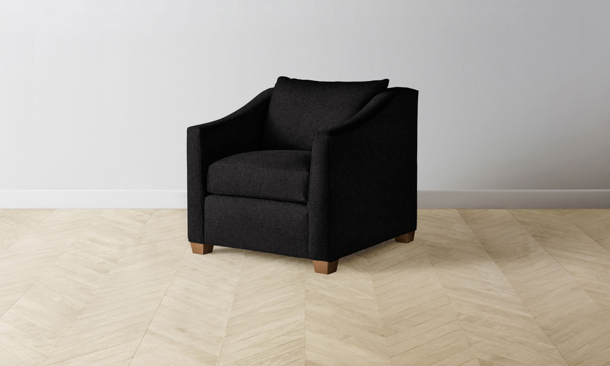 The Sullivan Chair - Italian Brushed Wool Pepper