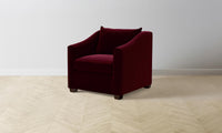 The Sullivan Chair - Mohair Crimson