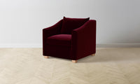 The Sullivan Chair - Mohair Crimson