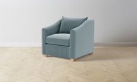 The Sullivan Chair - Mohair Slate Blue