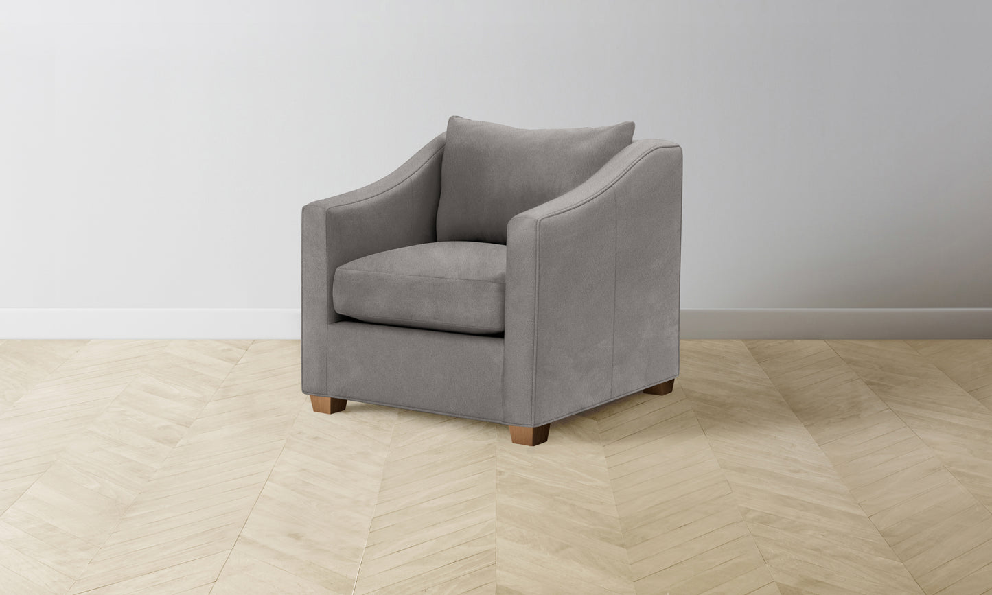 The Sullivan Chair - Nubuck Leather Asphalt