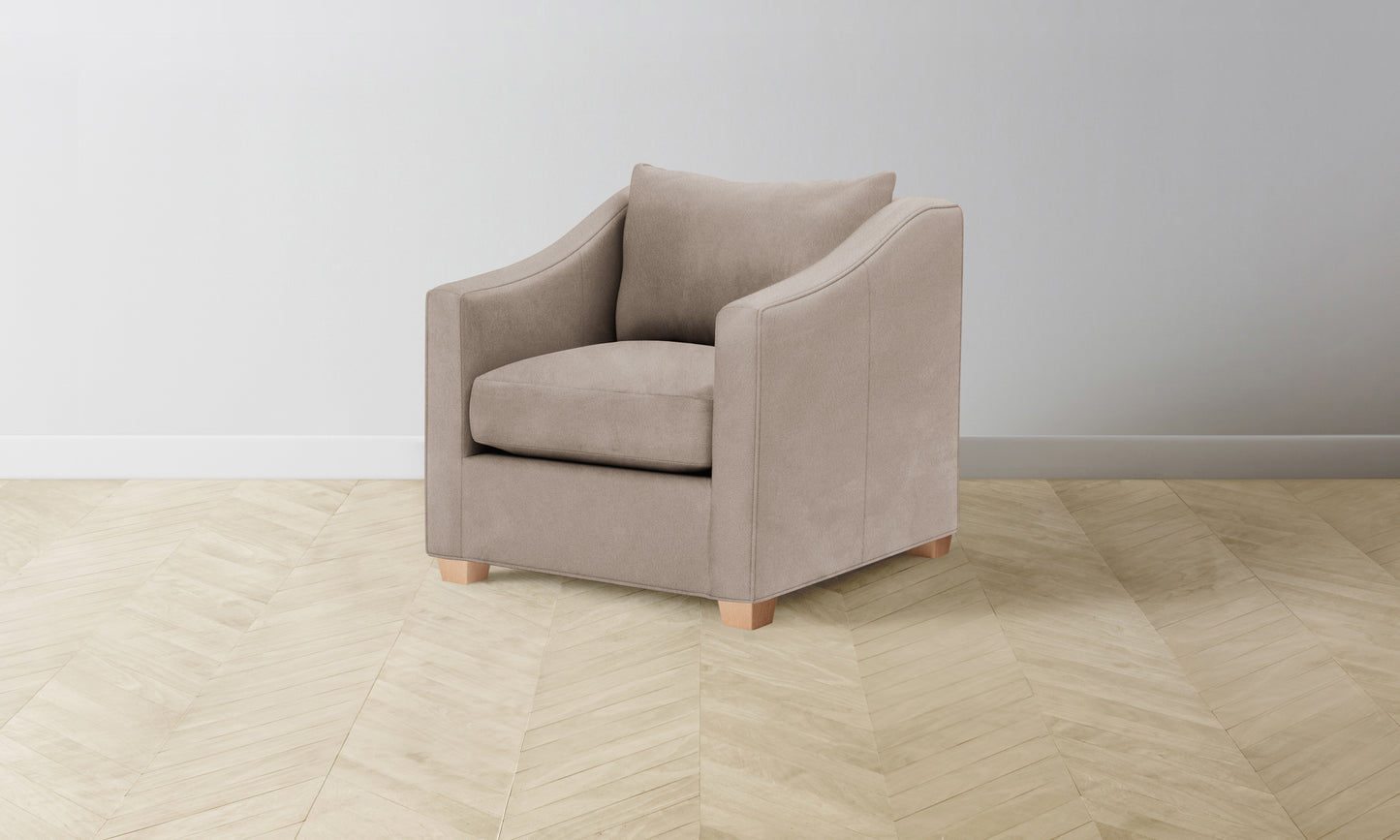 The Sullivan Chair - Nubuck Leather Fawn