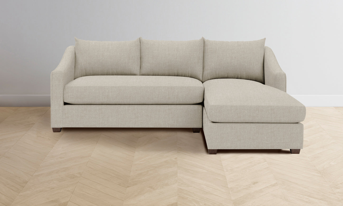 The Sullivan Sectional - Belgian Linen Alder