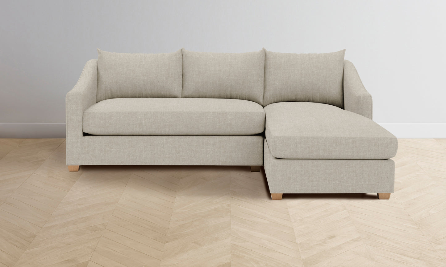 The Sullivan Sectional - Belgian Linen Alder