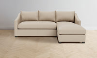 The Sullivan Sectional - Pebbled Leather Stone