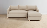 The Sullivan Sectional - Pebbled Leather Stone