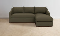 The Sullivan Sectional - Pebbled Leather Truffle