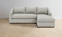 The Sullivan Sectional - Performance Melange Weave Flint