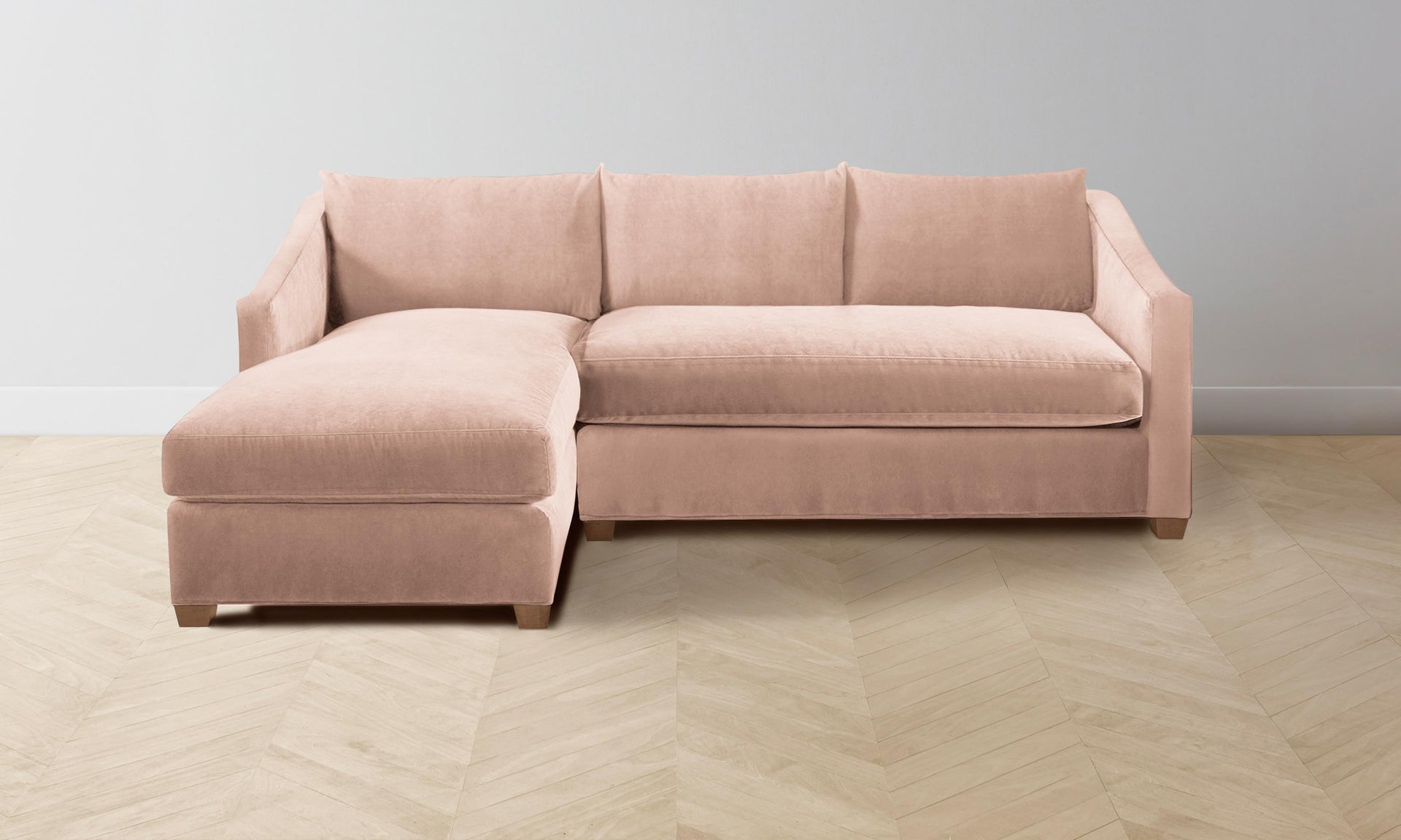 The Sullivan Sectional - Performance Velvet Blossom