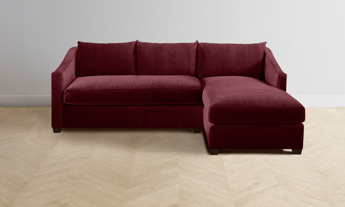 The Sullivan Sectional - Performance Velvet Merlot