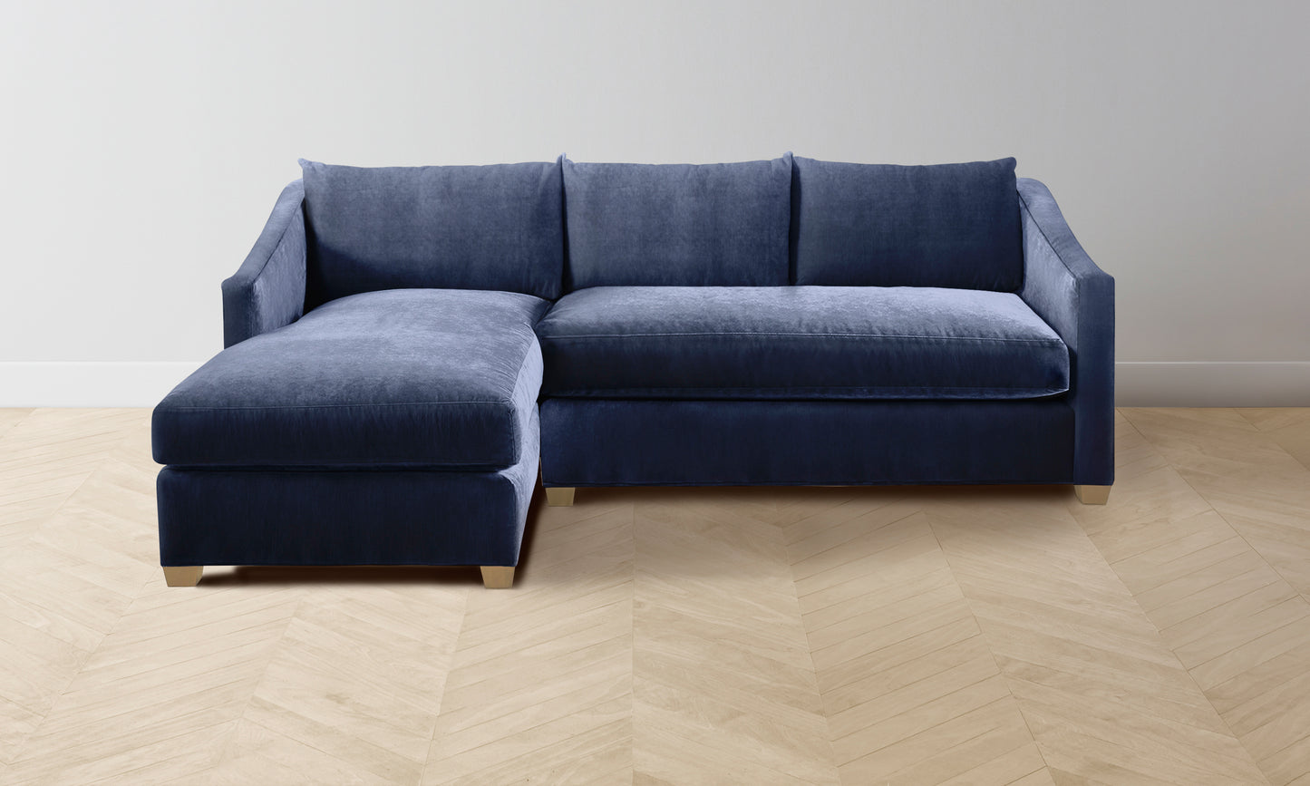 The Sullivan Sectional - Performance Velvet Midnight