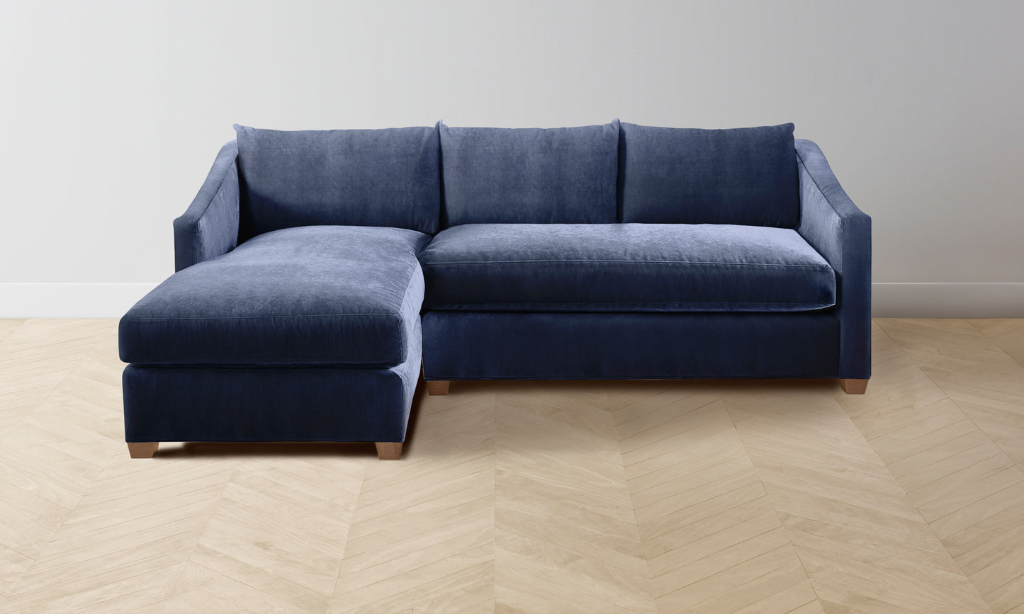 The Sullivan Sectional - Performance Velvet Midnight