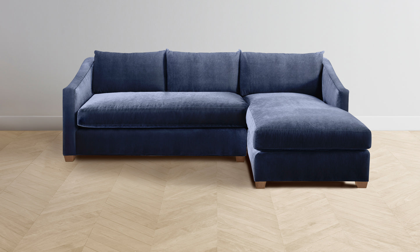 The Sullivan Sectional - Performance Velvet Midnight