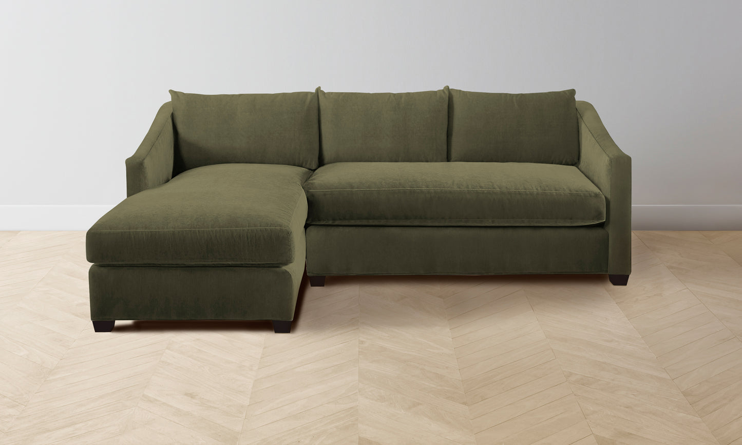 The Sullivan Sectional - Performance Velvet Olive