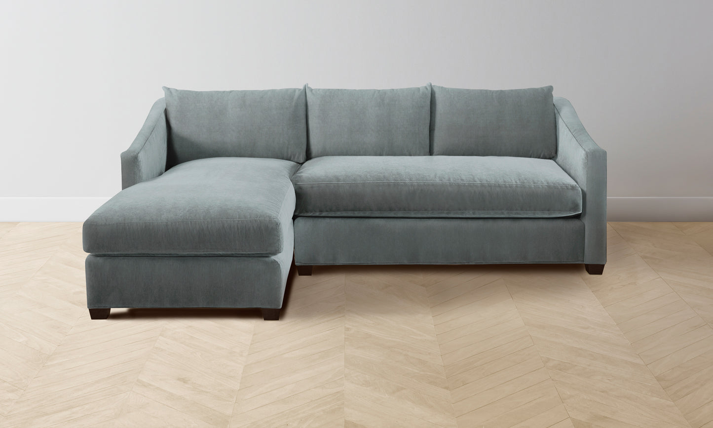 The Sullivan Sectional - Performance Velvet Seafoam