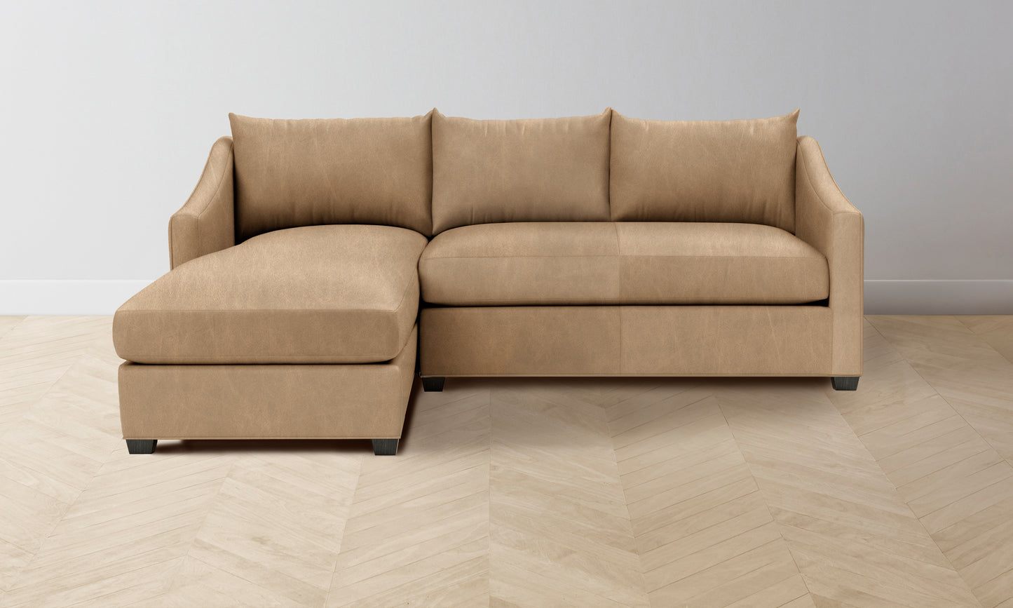 The Sullivan Sectional - Tuscan Leather Camel