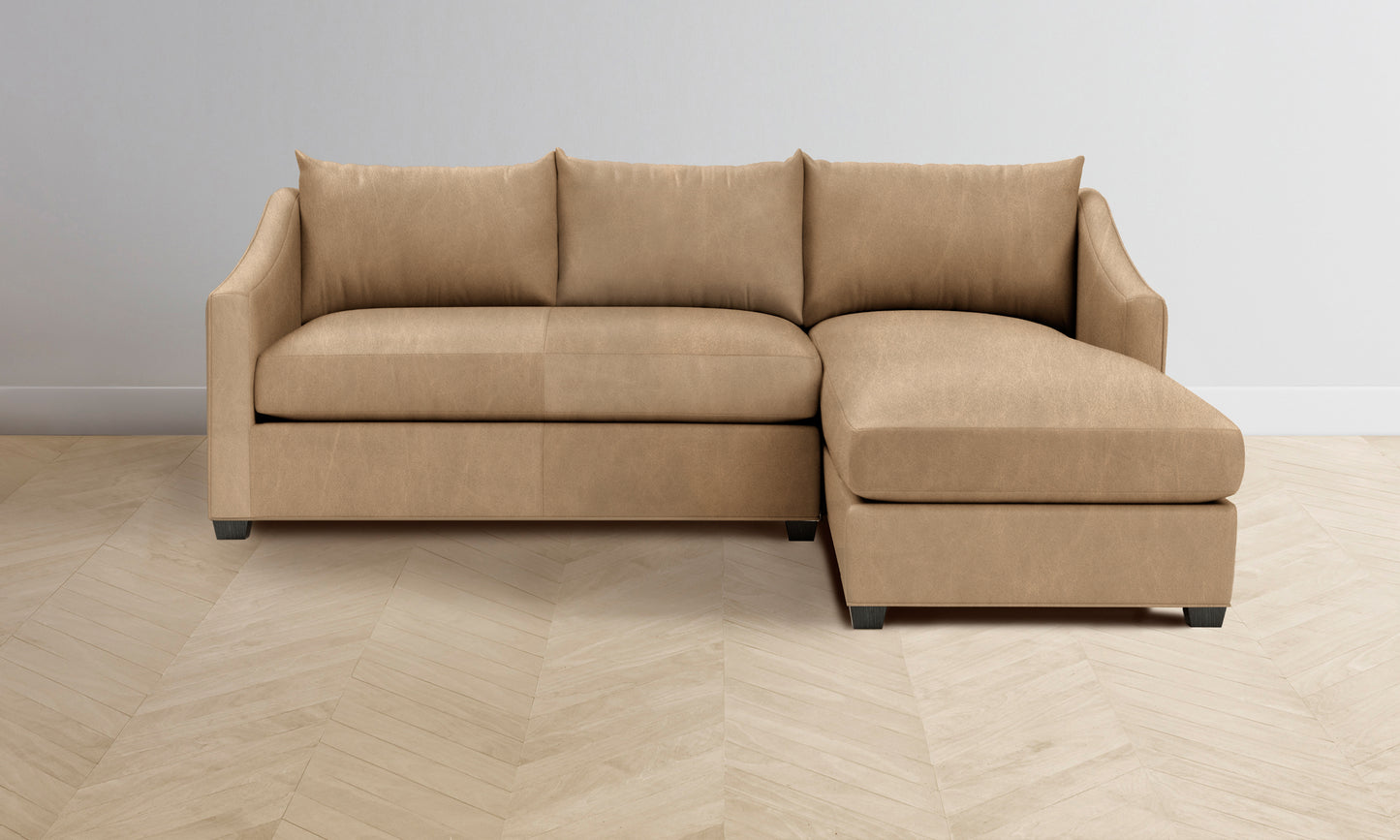 The Sullivan Sectional - Tuscan Leather Camel