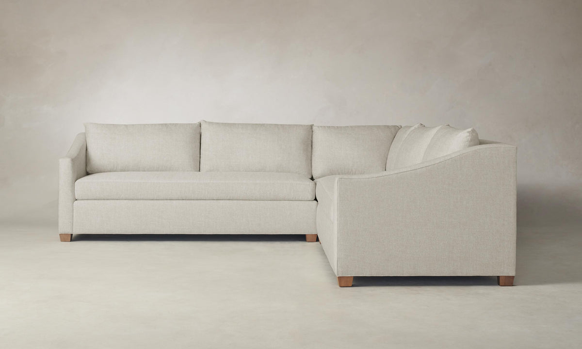 The Sullivan Sectional - Heritage Belgian Linen Alder