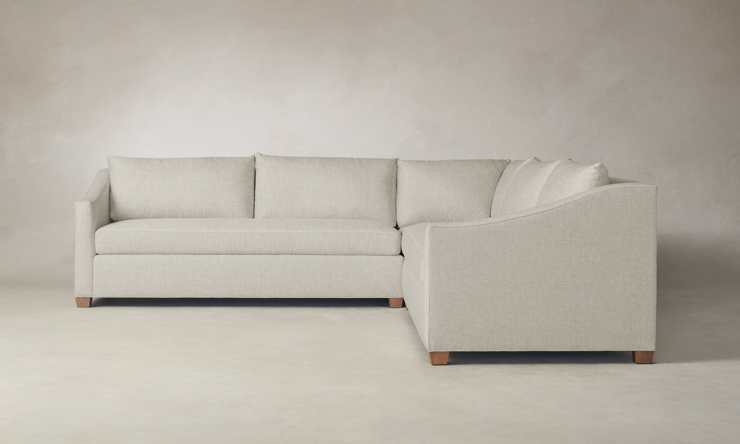 The Sullivan Sectional - Belgian Linen Alder