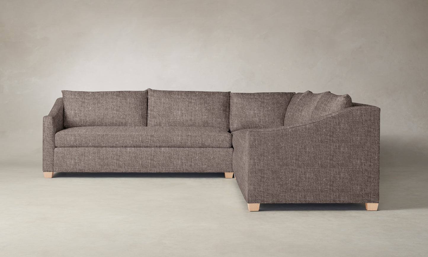 The Sullivan Sectional - Belgian Linen Carob