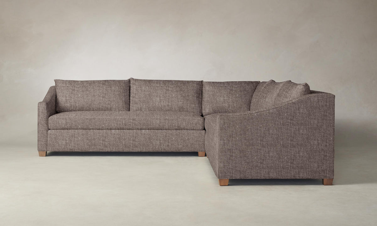 The Sullivan Sectional - Heritage Belgian Linen Carob