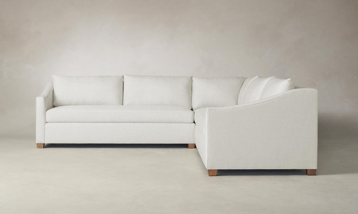 The Sullivan Sectional - Heritage Belgian Linen Egret