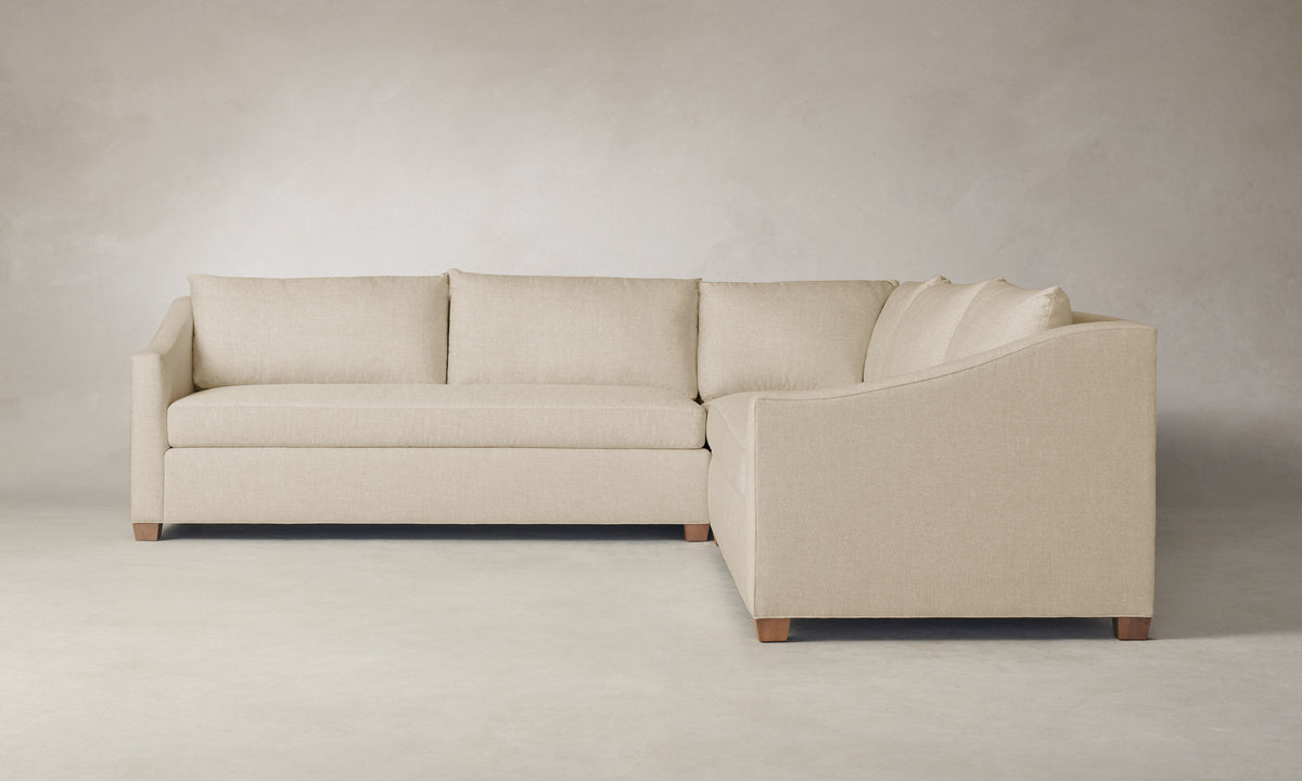 The Sullivan Sectional - Heritage Belgian Linen Husk
