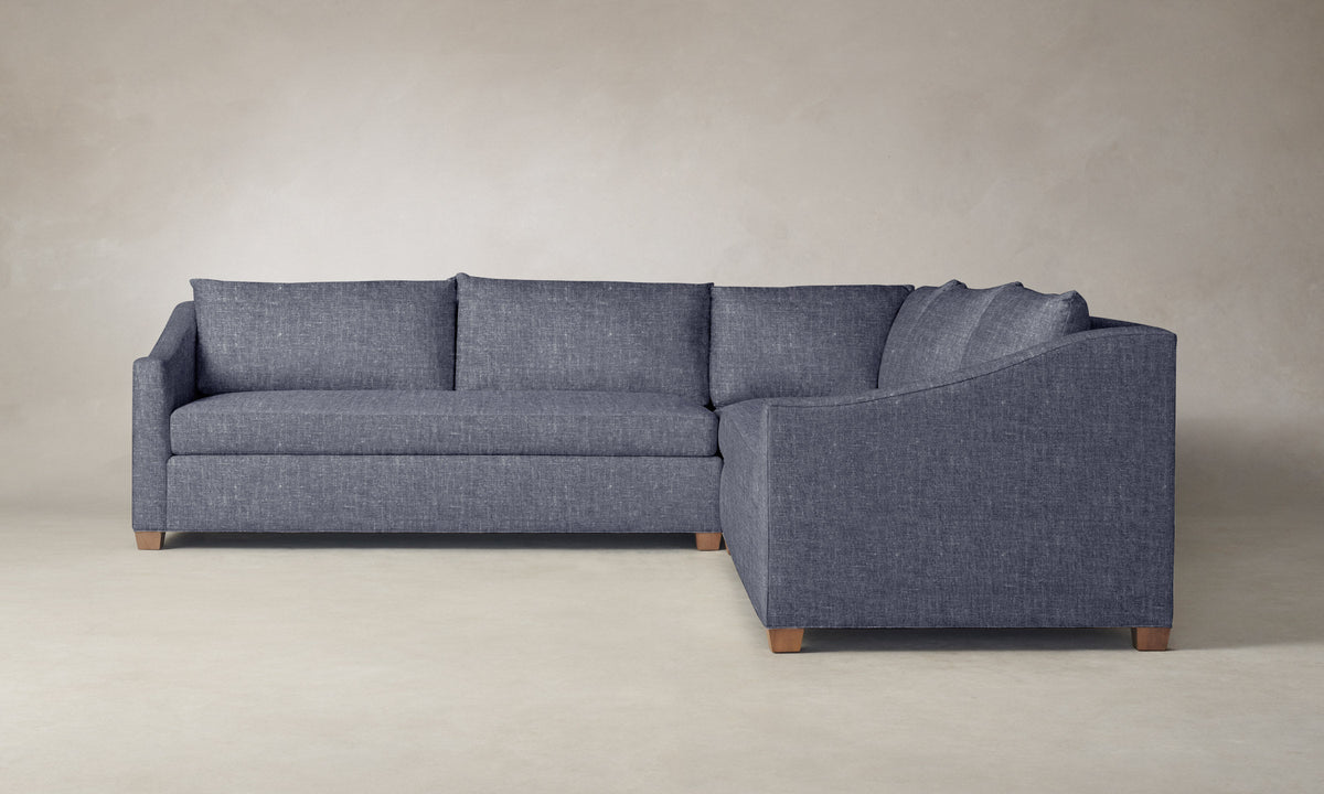 The Sullivan Sectional - Heritage Belgian Linen Lake