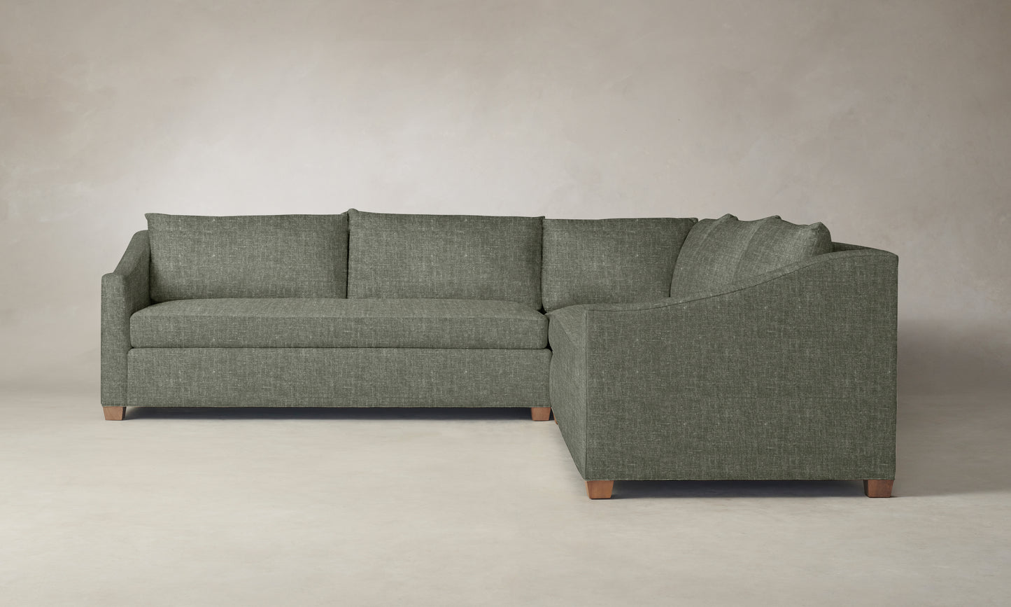 The Sullivan Sectional - Belgian Linen Thyme