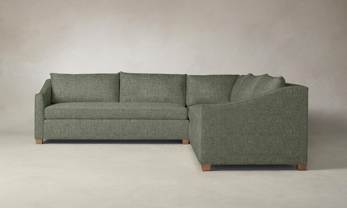 The Sullivan Sectional - Heritage Belgian Linen Thyme