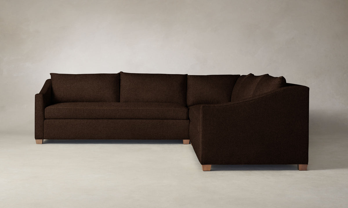 The Sullivan Sectional - Italian Brushed Wool Cocoa