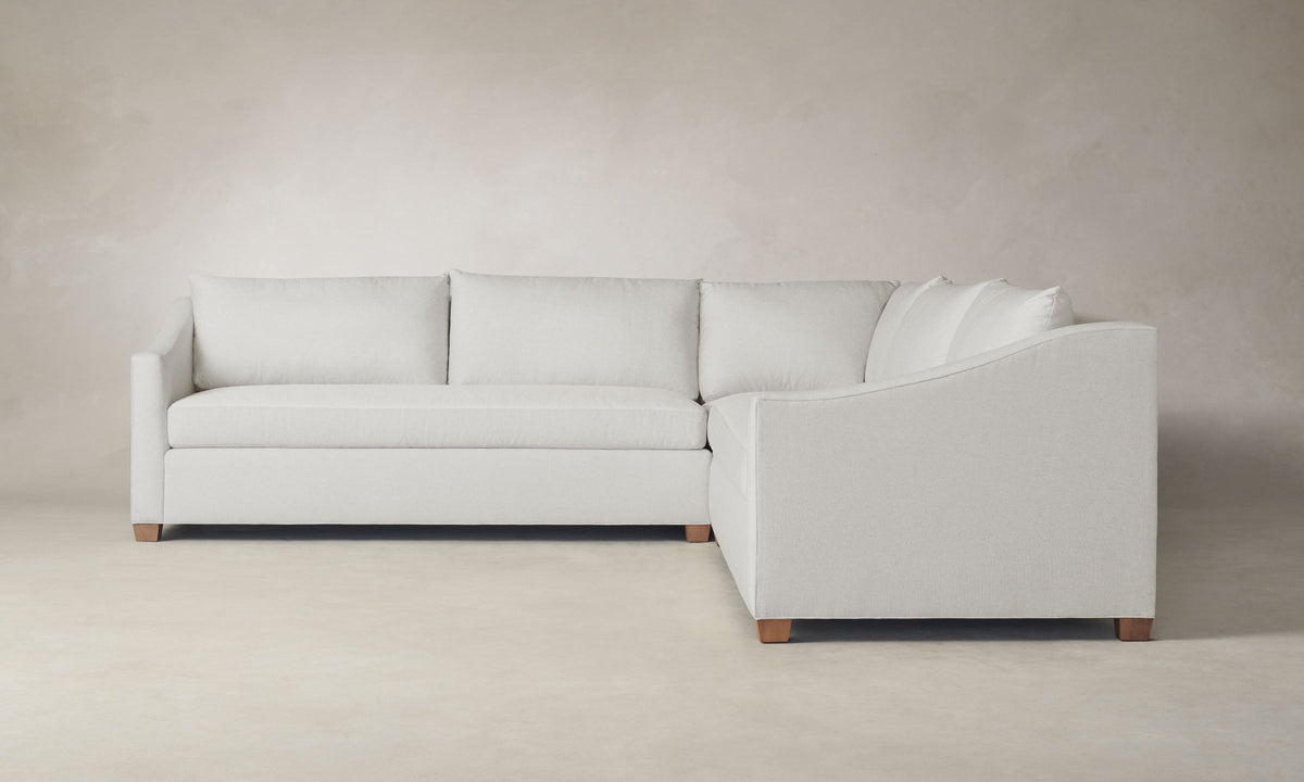 The Sullivan Sectional - Italian Brushed Wool Vanilla