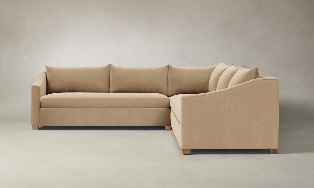 The Sullivan Sectional - Mohair Almond
