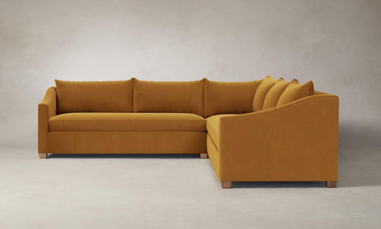 The Sullivan Sectional - Mohair Amber