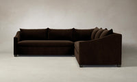 The Sullivan Sectional - Mohair Chocolate