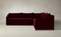 The Sullivan Sectional - Mohair Crimson