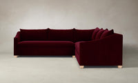 The Sullivan Sectional - Mohair Crimson