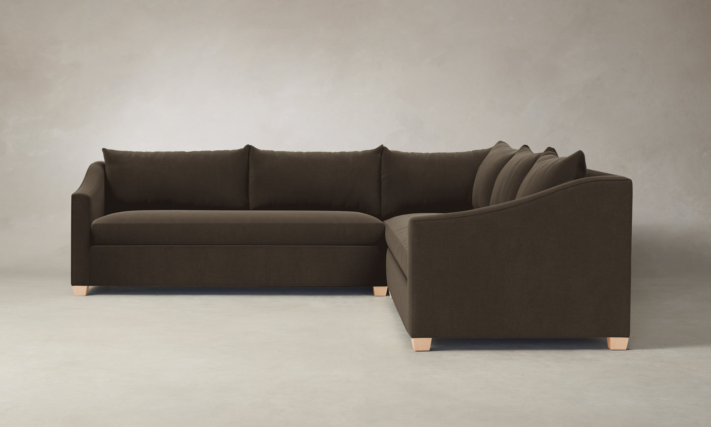 The Sullivan Sectional - Mohair Mink