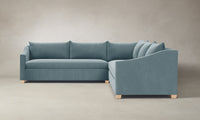 The Sullivan Sectional - Mohair Slate Blue